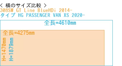 #308SW GT Line BlueHDi 2014- + タイプ HG PASSENGER VAN XS 2020-
